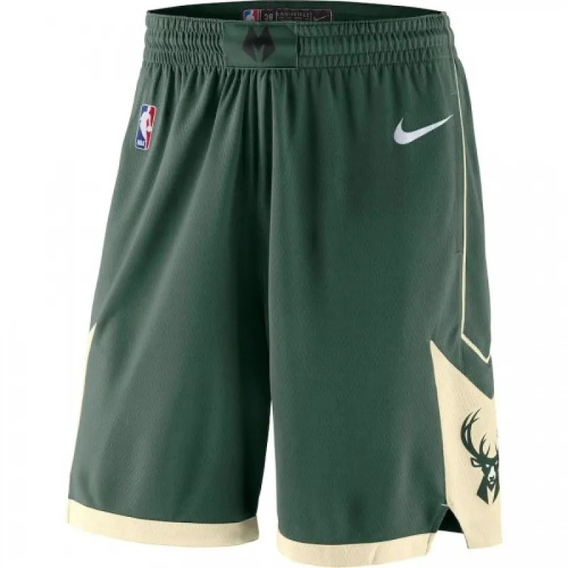 Men’s Milwaukee Bucks Green 2019/20 Swingman Shorts – Icon Edition
