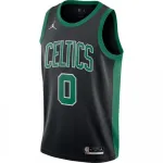 Men’s Boston Celtics Jayson Tatum #0 Black 2020/21 Swingman Jersey – Statement Edition