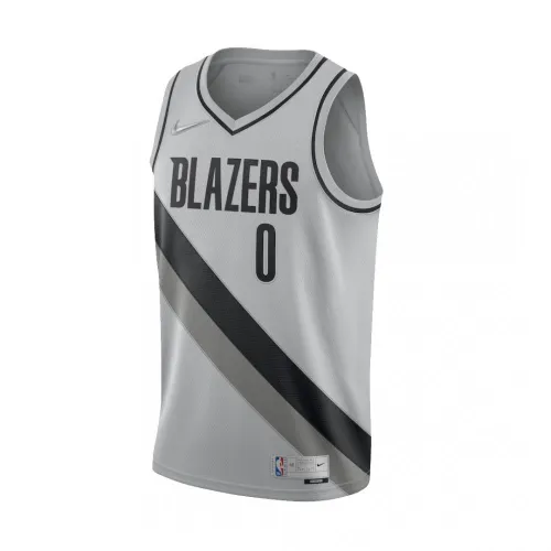 Herren Portland Trail Blazers Damian Lillard #0 Grau 2020/21 Swingman Jersey- Verdiente Edition