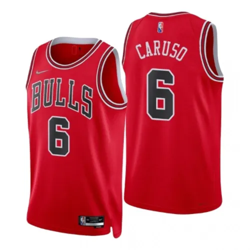 Chicago Bulls Alex Caruso #6 Nike rood 2021 Swingman-shirt voor heren – Icon Edition