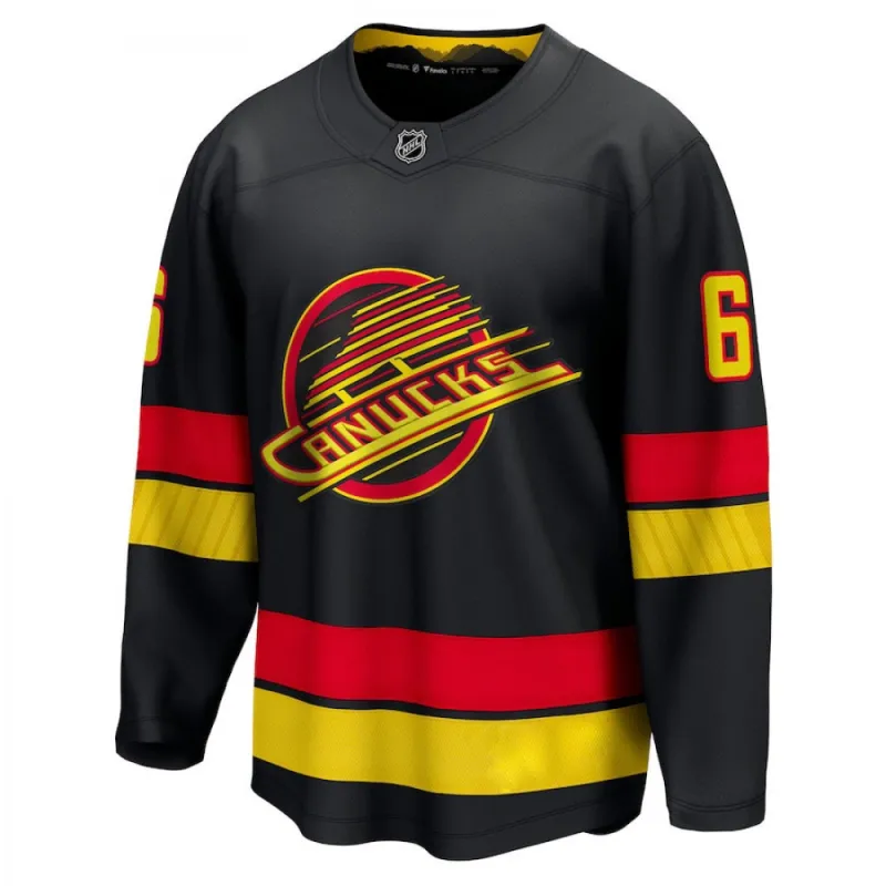 Vancouver Canucks Brock Boeser #6 Black Alternate Premium Jersey