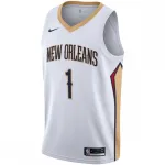 Zion Williamson New Orleans Pelicans 2019/2020 Männer Swingman Jersey - Verein Edition - Weiß Zion Williamson New Orleans Pelicans 2019/2020 Herren Swingman Jersey - Association Edition - Weiß