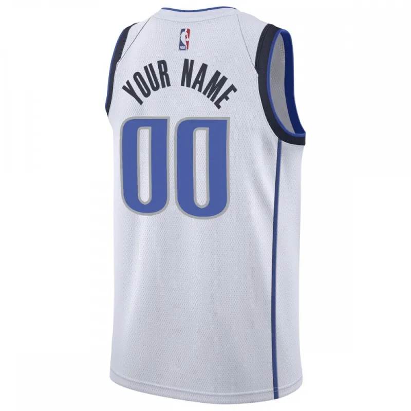 Dallas Mavericks Nike 2020/21 Swingman Custom Jersey – Association Edition – White