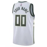 Milwaukee Bucks Nike 2020/21 Swingman Custom Jersey – Association Edition – White
