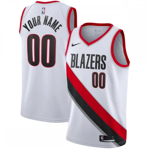 Portland Trail Blazers 2020/21 Swingman benutzerdefinierte Herren-Trikot - Verein Edition - weiß