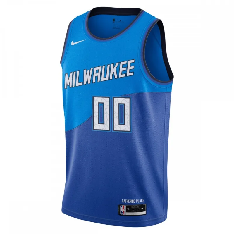 Milwaukee Bucks Nike 2020/21 Swingman Custom Jersey Blue – City Edition