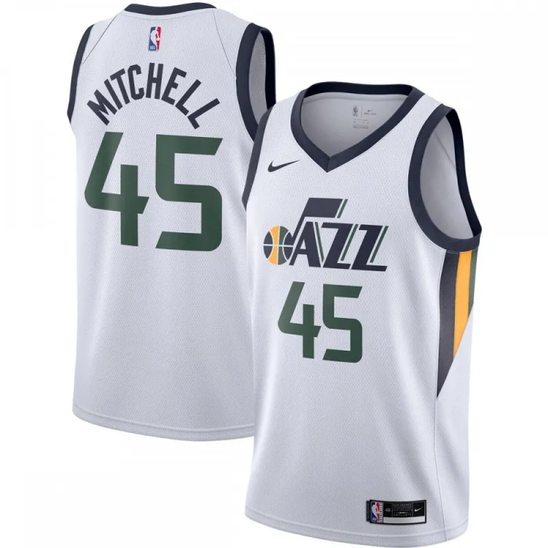 Donovan Mitchell Utah Jazz 2020/21 Herren Swingman Trikot - Weiß - Association Edition