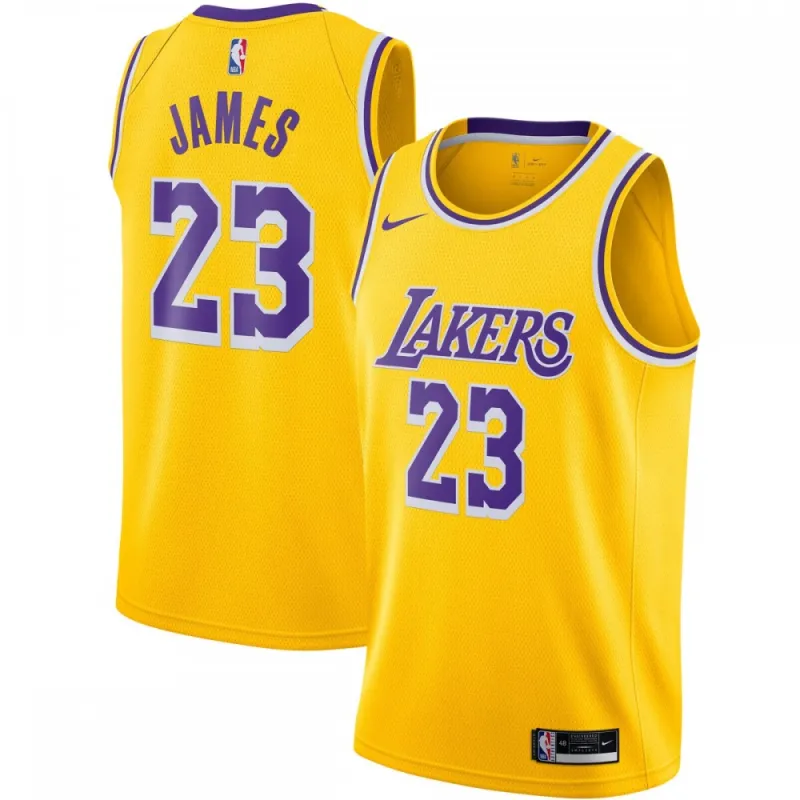 LeBron James Los Angeles Lakers Nike 2020/21 Swingman Jersey Gold – Icon Edition