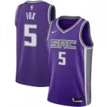 De’Aaron Fox Sacramento Kings Nike 2020/21 Swingman Jersey – Purple – Icon Edition