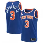 Maglia Swingman Nike per ragazzi 2020/21 di Tim Hardaway Jr. dei New York Knicks – Icon Edition – Blu