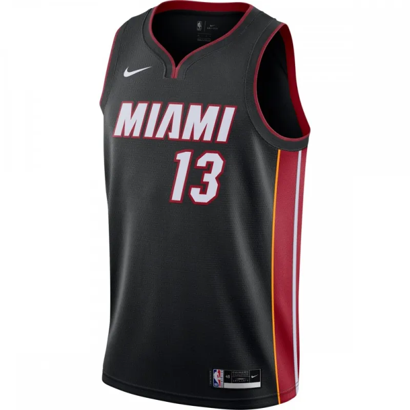Bam Adebayo Miami Heat Nike 2020/21 Swingman Jersey Black – Icon Edition