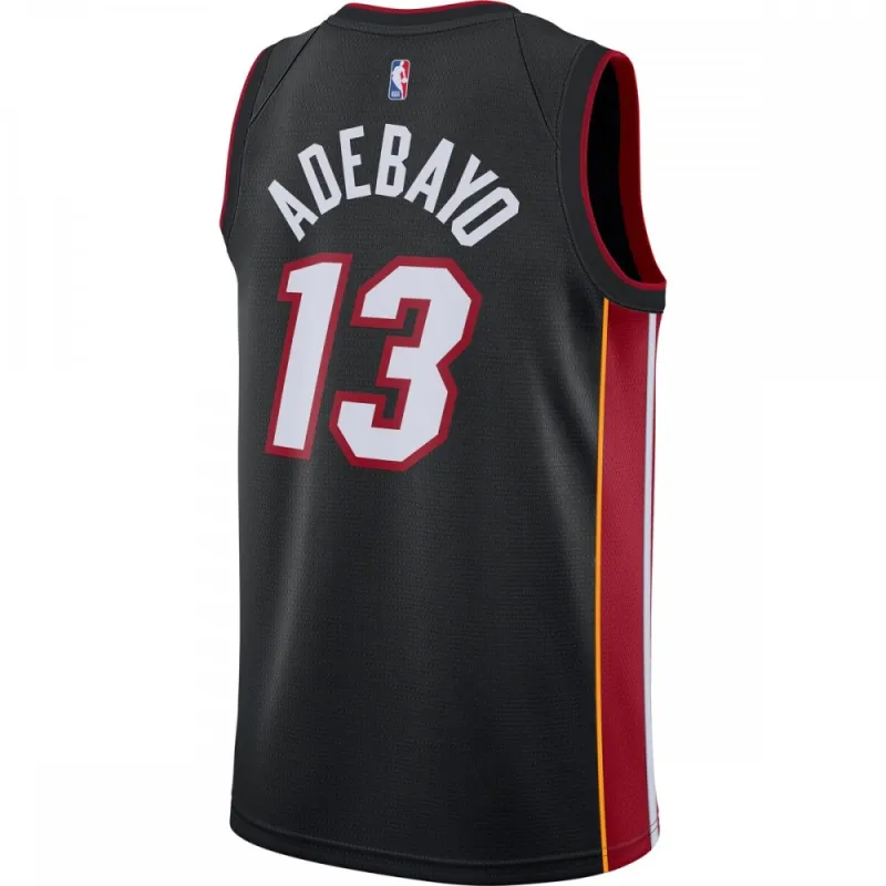 Bam Adebayo Miami Heat Nike 2020/21 Swingman Jersey Black – Icon Edition