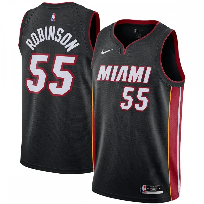 Duncan Robinson Miami Heat Nike 2020/21 Swingman Jersey Black – Icon Edition