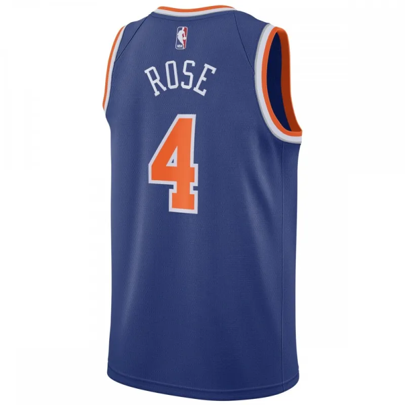 Nike Derrick Rose New York Knicks Blue 2020/21 Swingman Jersey – Icon Edition