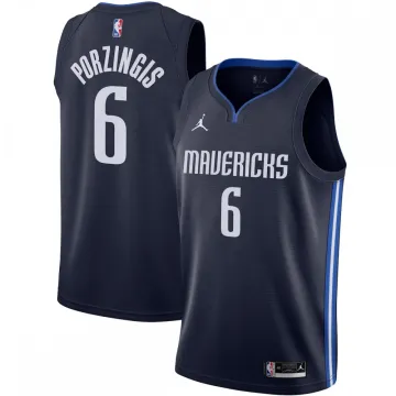 Kristaps Porzingis Dallas Mavericks 2020/21 Men's Swingman Jersey - Statement Edition - Navy
