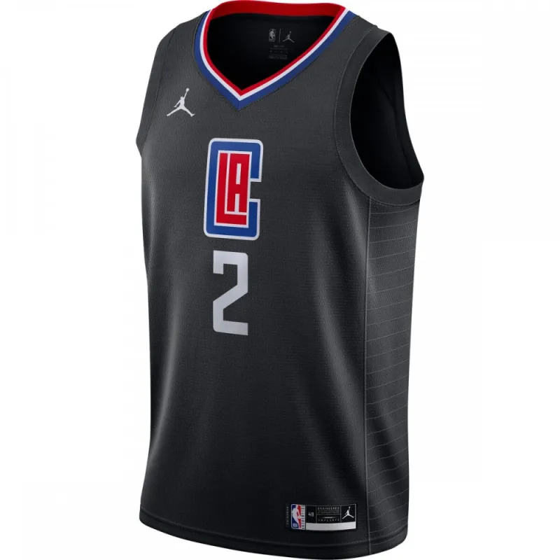 Camisa Swingman masculina do Kawhi Leonard, LA Clippers, temporada 2020/21 – Edição Statement – Preta
