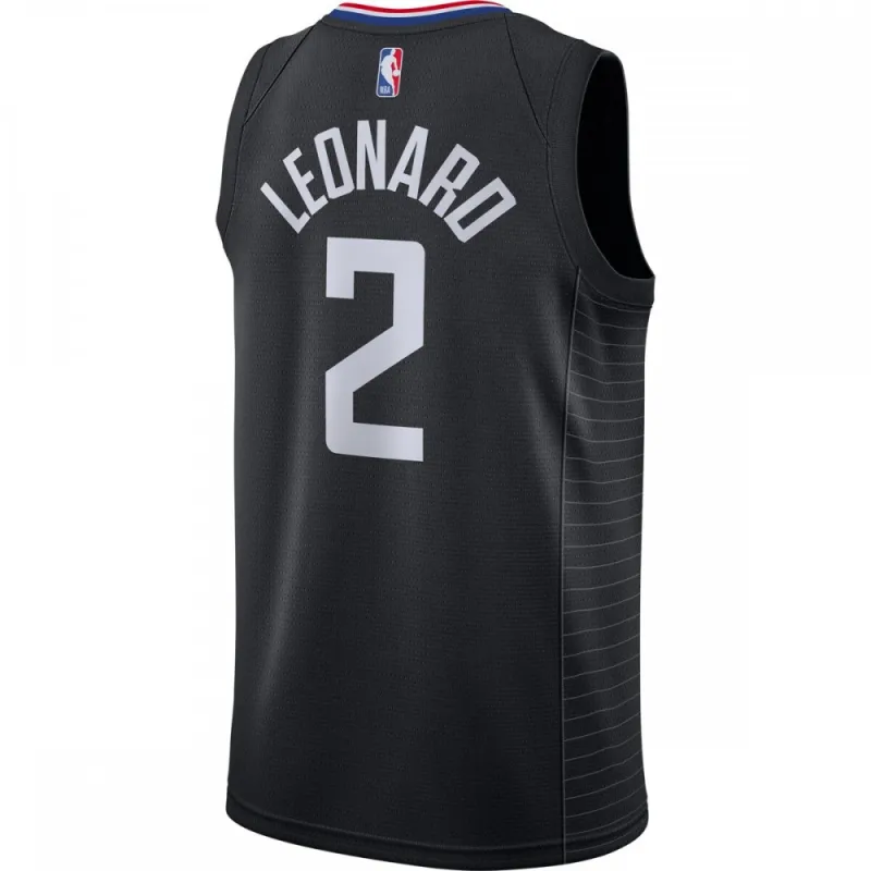 Camisa Swingman masculina do Kawhi Leonard, LA Clippers, temporada 2020/21 – Edição Statement – Preta