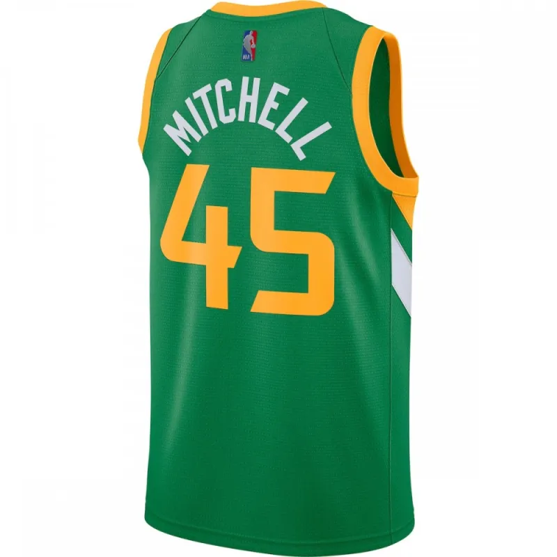 Donovan Mitchell Utah Jazz Nike 2020/21 Swingman Player Jersey Green – Earned Edition