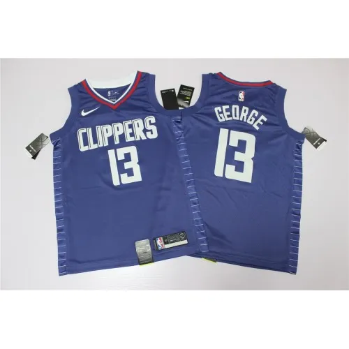 Men’s LA Clippers Paul George #13 Blue 19-20 Swingman Jersey – Icon Edition