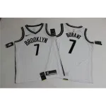 Men’s Brooklyn Nets Kevin Durant No.7 Nike White 2020/21 Swingman Jersey – Association Edition