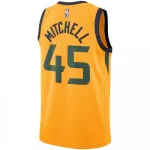 Men’s Utah Jazz Donovan Mitchell #45 Nike Gold Swingman Jersey – Statement Edition