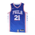 Men’s Philadelphia 76ers Joel Embiid #21 Bule Swingman Jersey – Icon Edition
