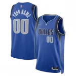 Dallas Mavericks Nike 2021/22 Diamond Swingman Custom Jersey – Icon Edition – Blue
