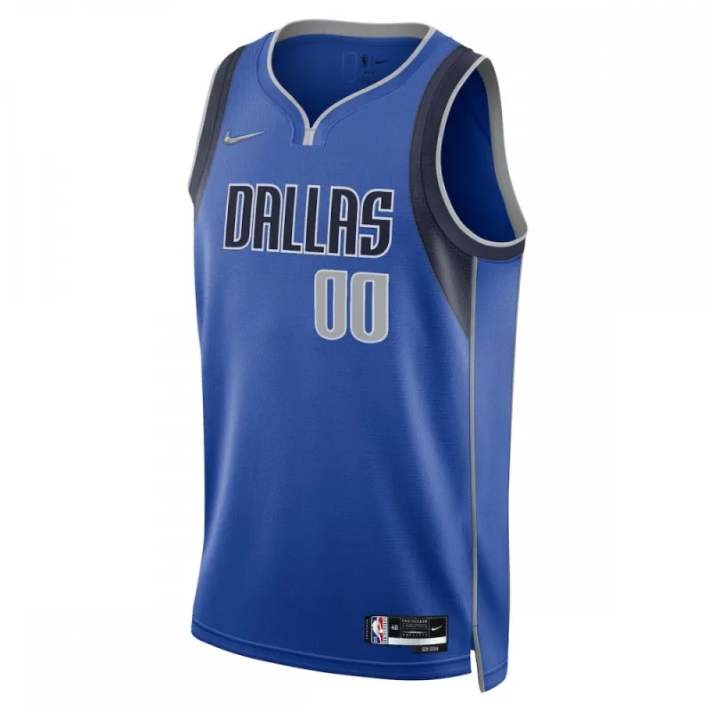 Dallas Mavericks Nike 2021/22 Diamond Swingman Custom Jersey – Icon Edition – Blue