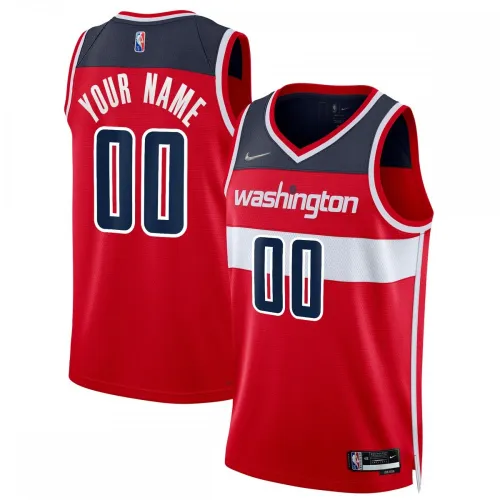 Washington Wizards 2021/22 Diamond Swingman Custom Men's Jersey - Icon Edition - Red
