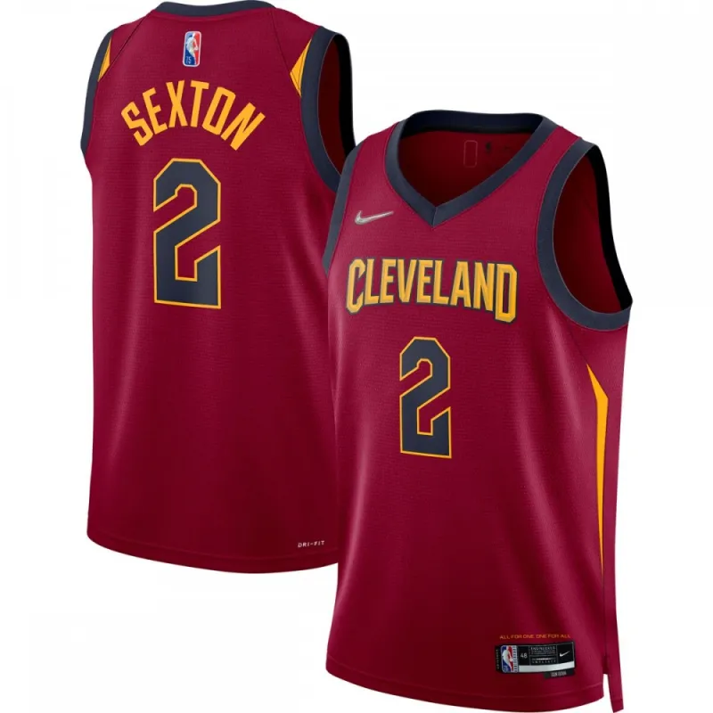 Maglia Swingman da uomo Collin Sexton Cleveland Cavaliers 2021/22 Diamond – Icon Edition – Colore vino