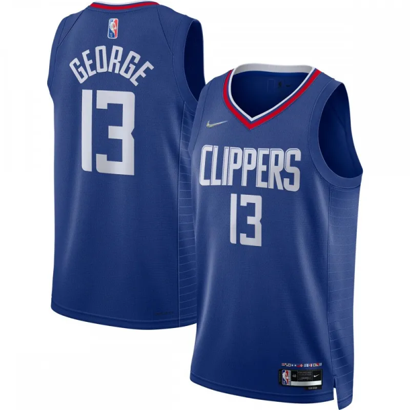 Paul George LA Clippers 2021/22 Diamant Herren Swingman Jersey - Icon Edition - Royal