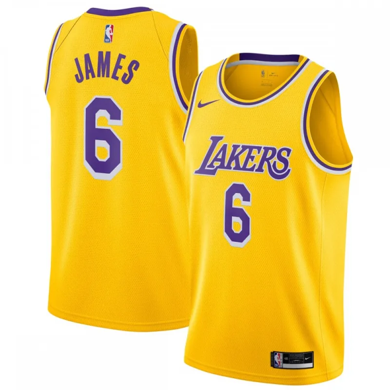 LeBron James Los Angeles Lakers Nike 2021/22 #6 Swingman Player Jersey – Gold – Icon Edition