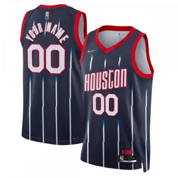 Camisa masculina personalizada Swingman do Houston Rockets 2021/22 - Edição City - Azul Marinho