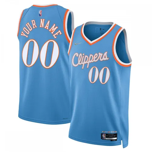 LA Clippers 2021/22 Swingman Custom Men's Jersey - City Edition - Light Blue