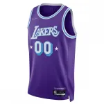 Los Angeles Lakers 2021/22 Swingman Custom Men’s Jersey – City Edition – Purple