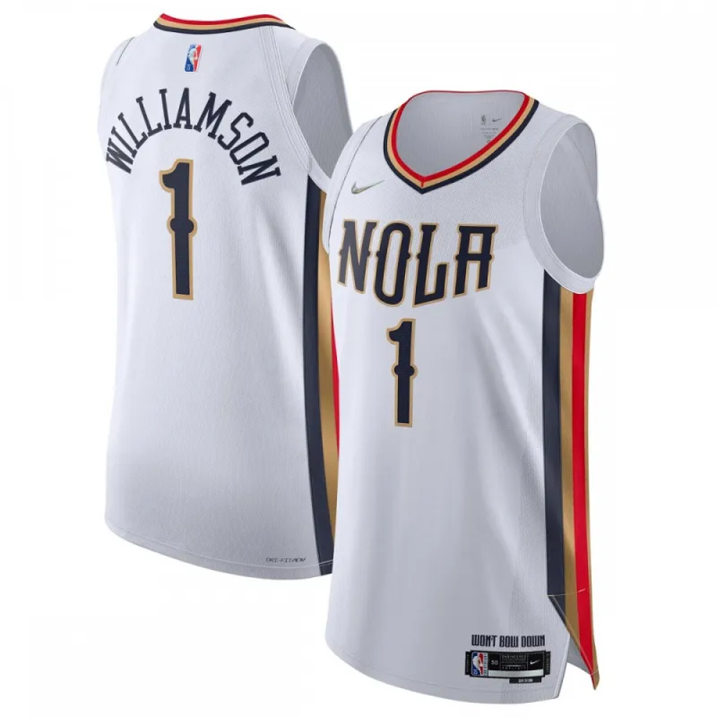 Zion Williamson New Orleans Pelicans 2021/22 Herren Swingman Jersey - City Edition - Weiß