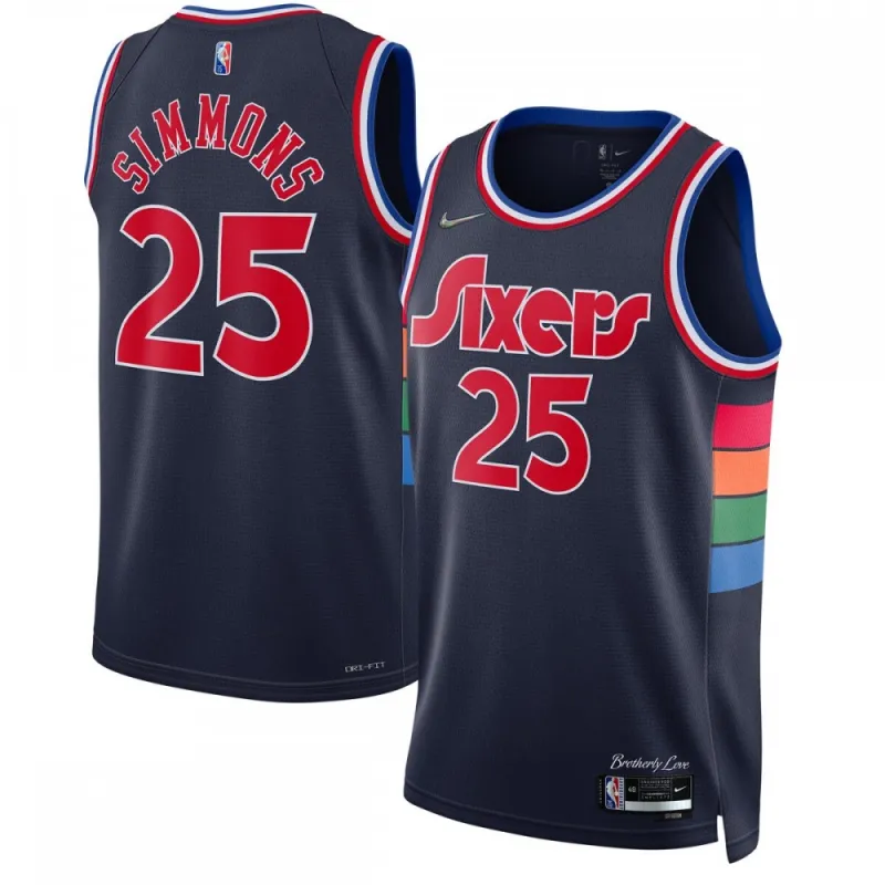 Ben Simmons Philadelphia 76ers Nike 2021/22 Swingman Jersey – City Edition – Navy
