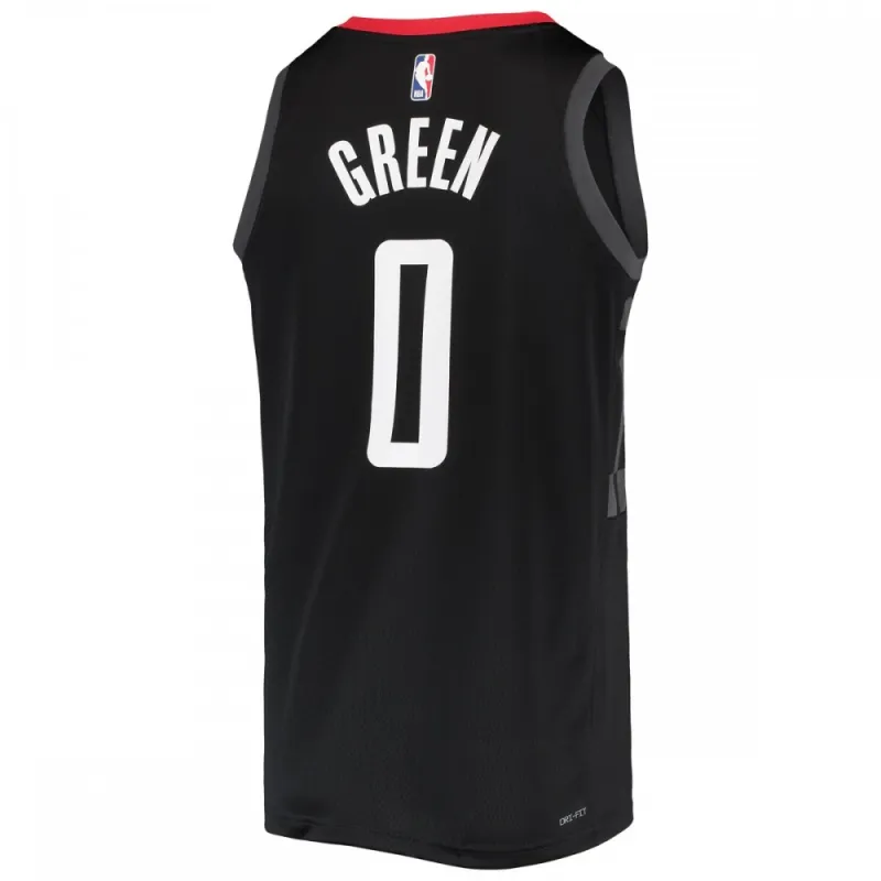 Jalen Green Houston Rockets 2021/22 Jersey Swingman de hombre - Edición Statement - Negro
