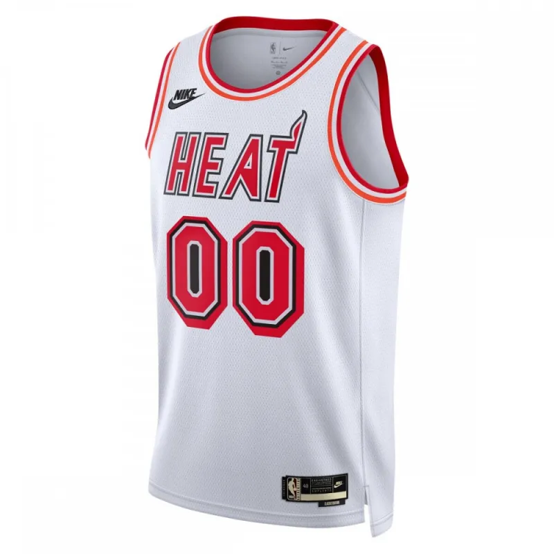 Miami Heat Unisex 2022/23 Custom Swingman Jersey - Classic Edition - Wit