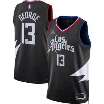Paul George LA Clippers 2022/23 Statement Edition Men's Swingman Jersey - Black