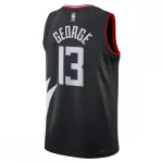 Maglia da uomo Swingman "Statement Edition" dei Los Angeles Clippers di Paul George - Nera