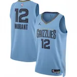 Maillot Swingman Ja Morant des Memphis Grizzlies, collection « Statement Edition » de Jordan Brand 2022/23 – Bleu clair