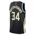 Maglia Swingman da uomo Giannis Antetokounmpo Milwaukee Bucks 2022/23 Statement Edition – Nera