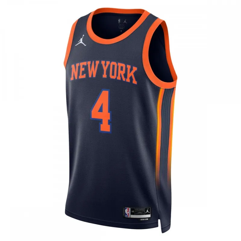 Derrick Rose New York Knicks 2022/23 Statement Edition Men's Swingman Jersey - Navy