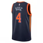 Derrick Rose New York Knicks 2022/23 Statement Edition Men's Swingman Jersey - Navy