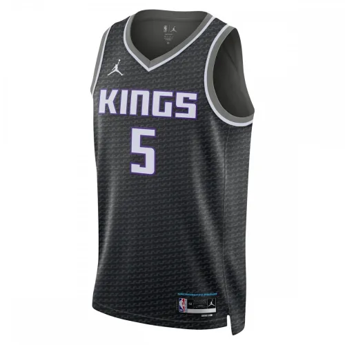 De’Aaron Fox Sacramento Kings Jordan Brand 2022/23 Statement Edition Swingman Jersey – Black