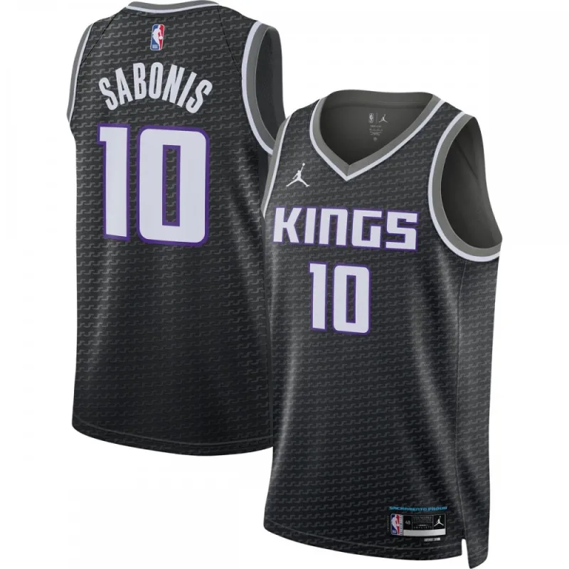 Maglia Swingman da uomo Domantas Sabonis Sacramento Kings 2022/23 Statement Edition – Nera