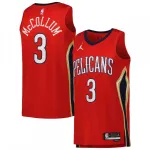 Camisola Swingman CJ McCollum dos New Orleans Pelicans, Jordan Brand, Edição Statement 2022/23 - Vermelha Camisola Swingman CJ McCollum dos New Orleans Pelicans da Jordan Brand, Edição Statement 2022/23 – Vermelha