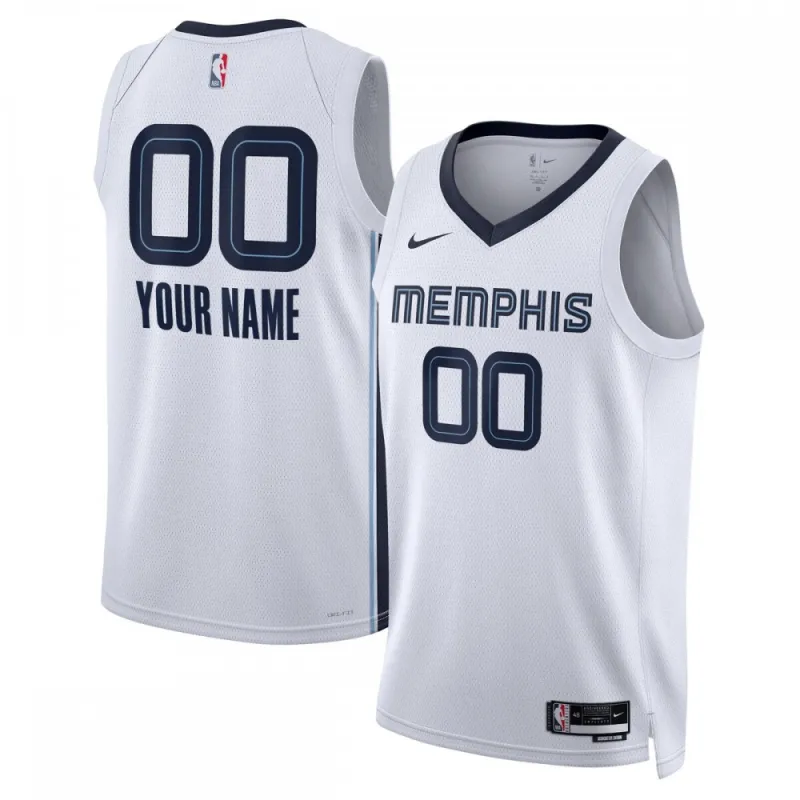 Memphis Grizzlies Unisex 2022/23 Swingman Custom Jersey White - Association Edition