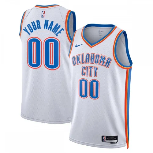 Oklahoma City Thunder Unisex 2022/23 Swingman Custom Jersey White - Association Edition